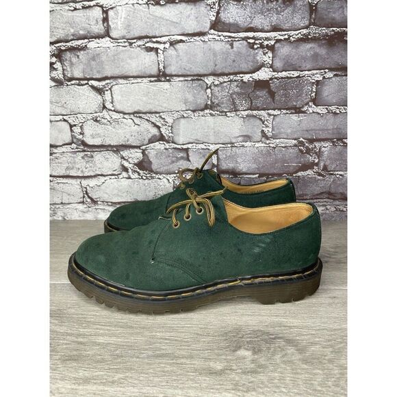 Doc Dr. Martens Green Suede Leather Oxfords Shoes Men’s Sz 10M US/43EU England main image 5